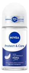 Nivea Protect &amp; Care Desodorante Antitranspirante 72H Roll-On 50 ml