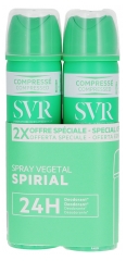SVR Spirial V&eacute;g&eacute;tal Spray 24H Mitrumu Neitralizējo&scaron;s Dezodorants 2 x 75 ml iepakojumā