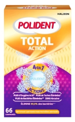 Polident Corega Power Max Total Action 4en1 Nettoyant 66 Comprim&eacute;s