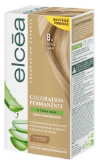 Elcéa Coloration Permanente à l'Aloe Vera 122 ml - Coloration : 8. Blond Clair
