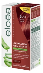 Elcéa Coloration Permanente à l'Aloe Vera 122 ml - Coloration : 5.54 Acajou Cuivré