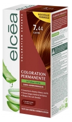 Elcéa Coloration Permanente à l'Aloe Vera 122 ml - Coloration : 7.44 Châtain