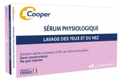 Cooper Fyziologick&yacute; roztok 30 jednor&aacute;zov&yacute;ch d&aacute;vek po 5 ml