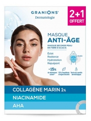 Granions Masque Anti-&Acirc;ge Seconde Peau 2 Masques + 1 Offert
