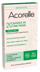 Acorelle kolde vokstrips til ben & krop Bio 20 strips