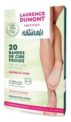 Laurence Dumont Institut Naturals Bandes de Cire Froide Corps &amp; Jambes 20 Bandes
