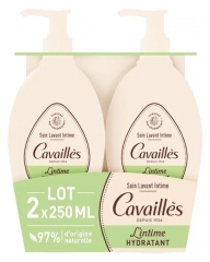 Cavaill&egrave;s Fugtgivende Intim Vaskepleje Pakke med 2 x 250 ml