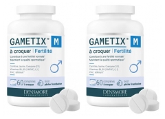 Gametix M Fertilidad Lote de 2 x 60 Comprimidos Masticables