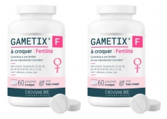 Densmore Gametix F Fertilit&eacute; Lot de 2 x 60 Comprim&eacute;s &agrave; Croquer