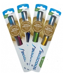Escova de Dentes Sensodyne Cuidado & Precis&atilde;o Extra-Suave