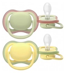 Avent Ultra Air Nature 2 Soothers Orthodontics 18 Months and Up