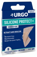 Urgo Silicone Protect 8 Plasturi Medii 2 Formate