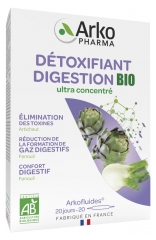 Arkopharma Arkofluides Detoxifying Digestion Bio 20 Ampulės