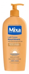 Mixa Intensif Peles Secas Leite Corporal Nutritivo Efeito Bronzeado Peles Claras 250 ml