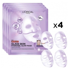 L'Or&eacute;al Paris Revitalift Filler Mască Hidrogel Luminozitate Efect Glass Skin 4 Măști