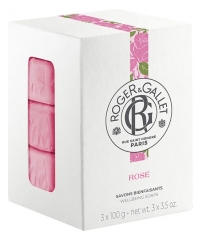 Roger & Gallet Rose 3 Wellbeing Soaps of 100g