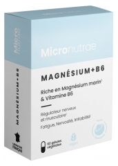 Micronutrae Magnesium + B6 60 Vegetabiliska Kapslar