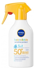 Nivea Sun Sensitive Protect Bērnu un zīdaiņu sauļo&scaron;anās aerosols SPF50+ 270 ml