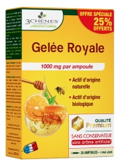 Les 3 Ch&ecirc;nes Royal Jelly 1000 mg 20 Ampoules Special Offer