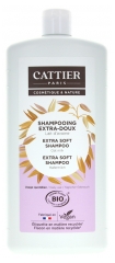 Cattier Extra-mildes Shampoo Hafermilch H&auml;ufige Anwendung Bio 1 L