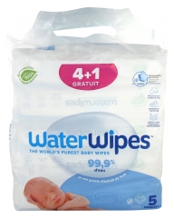 Waterwipes Lote de 4 x 60 Toallitas + 60 Toallitas de Regalo