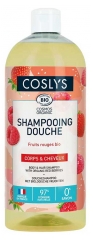 Coslys Shampoing Douche Fruits Rouges Bio 1 L