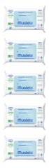 Mustela Lingettes Nettoyantes Compostables Sans Parfum Lot de 5 x 60 Lingettes