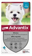 Advantix C&acirc;ine Mic 4 la 10 kg 6 Pipete