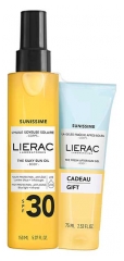 Lierac Sunissime L'Huile Soyeuse Solaire Corps SPF30 150 ml + La Gel&eacute;e Fra&icirc;che Apr&egrave;s-Soleil Corps 75 ml Offert