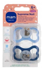 MAM 2 Soothers Supreme Night 6 Months and Over