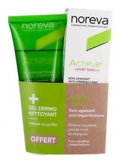 Noreva Actipur Expert Sensi[+] Soin Apaisant Anti-Imperfections 30 ml + Gel Dermo-Nettoyant 100 ml Offert