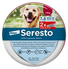 Seresto Loppehalsb&aring;nd til Store Hunde over 8 kg 2 Halsb&aring;nd