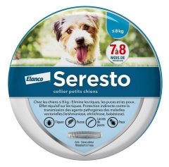 Seresto Coleira Antiparasit&aacute;ria C&atilde;es Pequenos menos de 8 kg