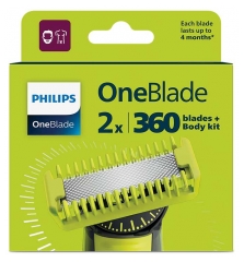 Philips OneBlade 360 2 Lames + Kit Corps