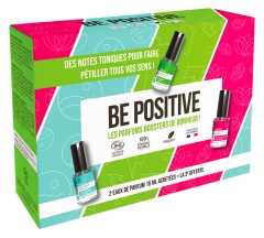 Be Positive Coffret Eaux de Parfum Notes Toniques Energy Relax &amp; Harmony Bio 2 x 15 ml + 15 Offert