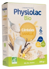 Physiolac Bio Cerealai su vanile nuo 6 mėn. 200 g