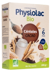 Physiolac Bio Cereais Cacau A partir dos 6 Meses 200 g