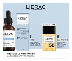 Lierac Protocole Siero Anti-Macchie Niacinamide Pura 30 ml + Sunissime Lo Stick Protettivo Viso SPF50+ 10 g in Omaggio