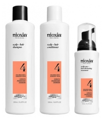 Nioxin Mini sada proti vypad&aacute;v&aacute;n&iacute; vlasů System 4 Advanced Thinning pro po&scaron;kozen&eacute;/barven&eacute; vlasy