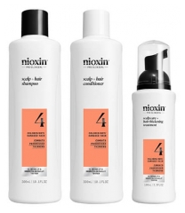 Nioxin System 4 Anti-Hair Loss Kit for Advanced Thinning, Damaged/Colored Hair