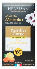 Herbesan Pastile Mieră de Manuka Miere Lăm&acirc;ie IAA 10+ 8 Pastile