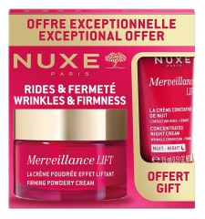 Nuxe Merveillance LIFT La Cr&egrave;me Poudr&eacute;e Effet Liftant 50 ml + La Cr&egrave;me Concentr&eacute;e de Nuit 15 ml Offert