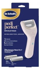 Scholl Pedi Perfect R&acirc;pe &Eacute;lectrique + 2 Rouleaux Recharges Nano Tech