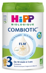 HiPP Combiotic 3 Lait de Croissance de 10 Mois &agrave; 3 Ans Bio 800 g