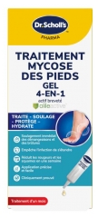 Scholl Traitement Mycose des Pieds Gel 4en1 10 ml