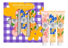 Roger & Gallet Zestaw 3 Krem&oacute;w do rąk Fleur de Figuier, Vanille Soleil i N&eacute;roli 3 x 30 ml
