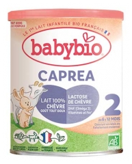 Babybio Caprea 2 au Lait de Ch&egrave;vre de 6 &agrave; 12 Mois Bio 400 g