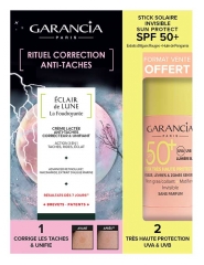 Garancia Eclair de Lune La Foudroyante Cr&egrave;me Anti-Taches 30 ml + Stick Visage, L&egrave;vres et Zones Sensibles SPF50+ 15 g Offert