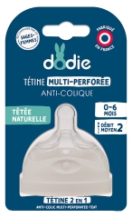 Tetina Multi-Perforată Anti-Colici Flux Mediu Dodie 0-6 Luni