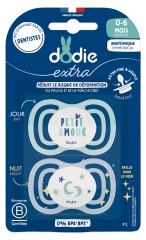 Dodie Dodie 2 Sucettes Anatomiques Silicone Motif Ville 18 Mois et +